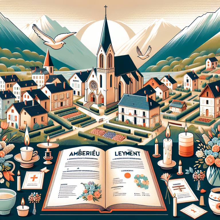 Comment Organiser des Obsèques à Ambérieu-en-Bugey, Leyment, et Saint-Maurice-de-Rémens : Guide Complet